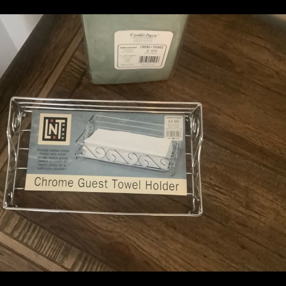 Linens N Things Chrome Guest Towel Holder Bundle - Picture 2 of 6
